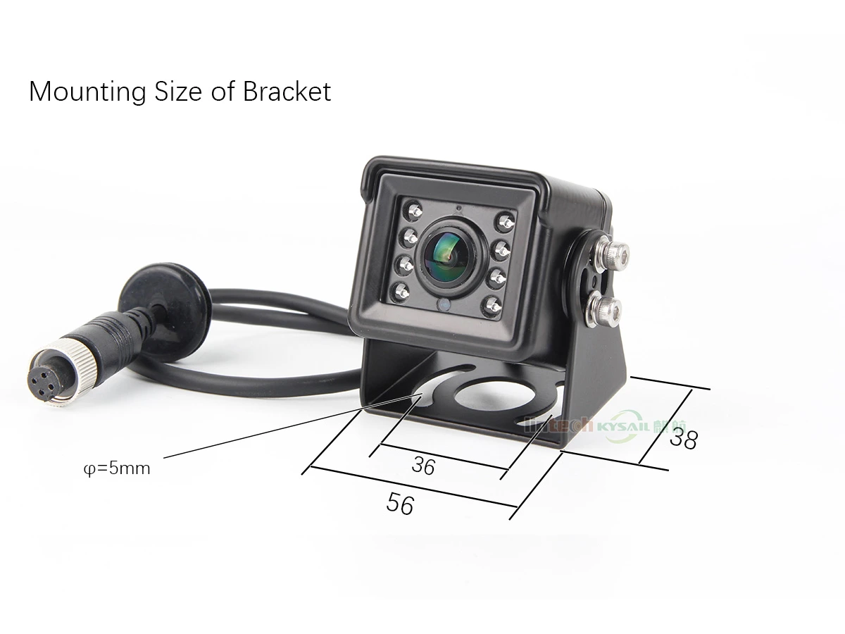 AHD 180 Degree Wide-Angle Taxi Backup Parking Camera Waterproof CCD Night Vision Reverse Vision for Garbage Truck Trailer - Image 5