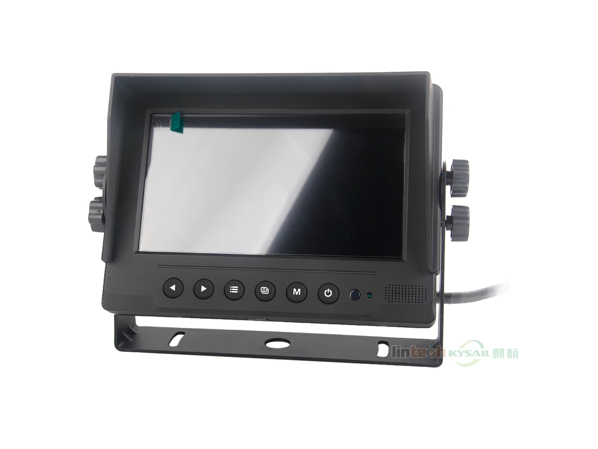 AHD 7 Inch Waterproof DVR Split Quad Monitor IP69K For Heavy Duty Vehicle