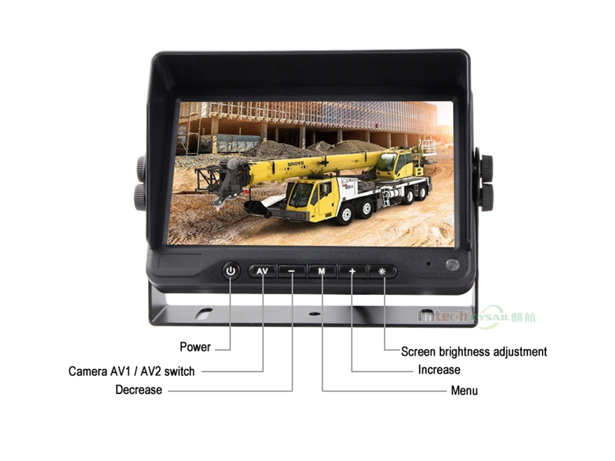 Stand Alone with Suction Mount 7 Inch Rear View LCD Car Monitor - Image 2