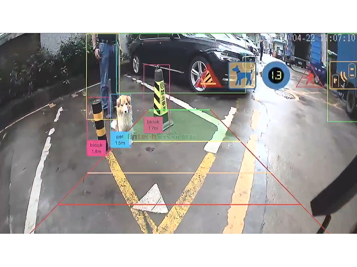 Waterproof IP69K AI Vehicle Pedestrian Cyclist Detection 1080P AHD Side BSD Camera - Image 5