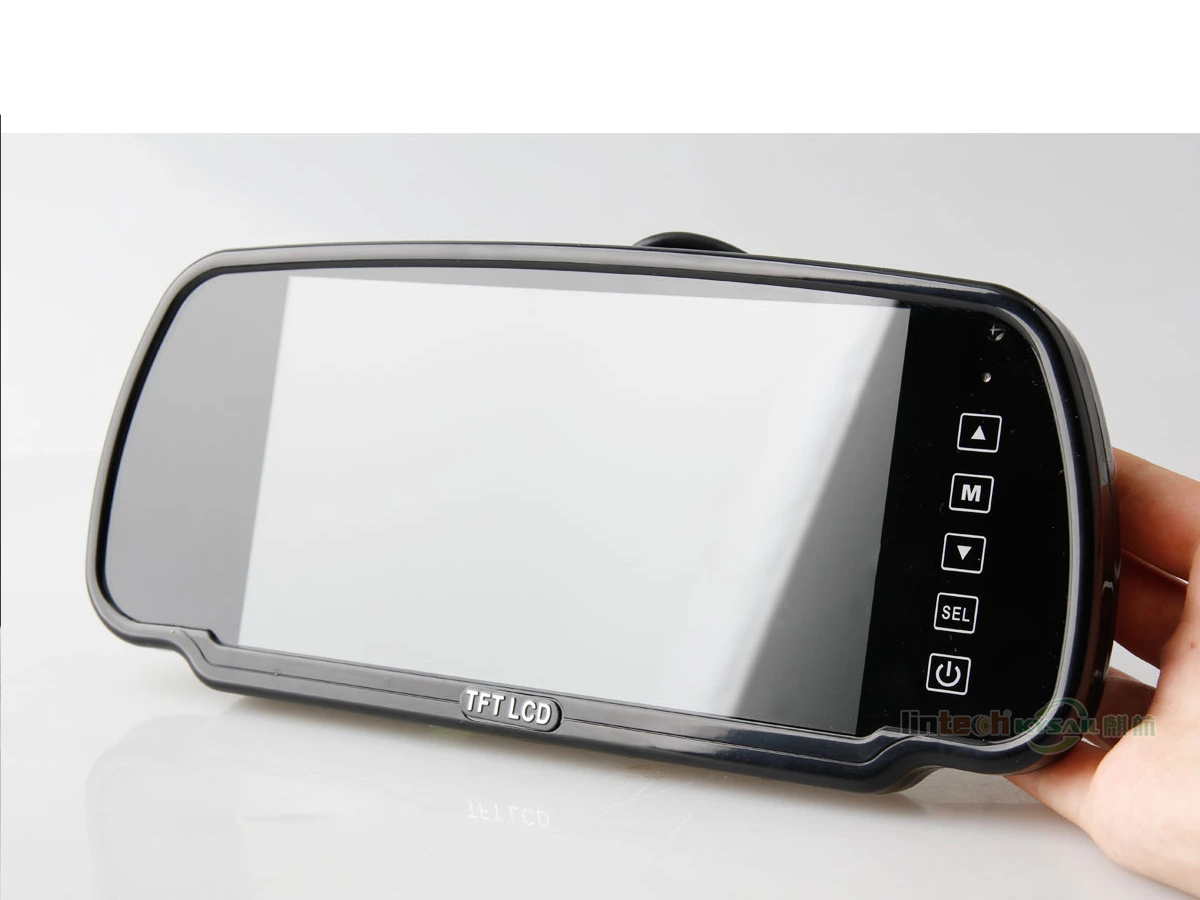 7 inch TFT LCD Rear View Clip-On Vehicle Mirror Monitor For Reverse - Image 2