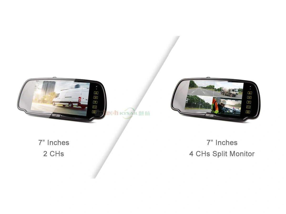 Metal Bracket 7 Inches TFT LCD Color Car Mirror Monitor - Image 4