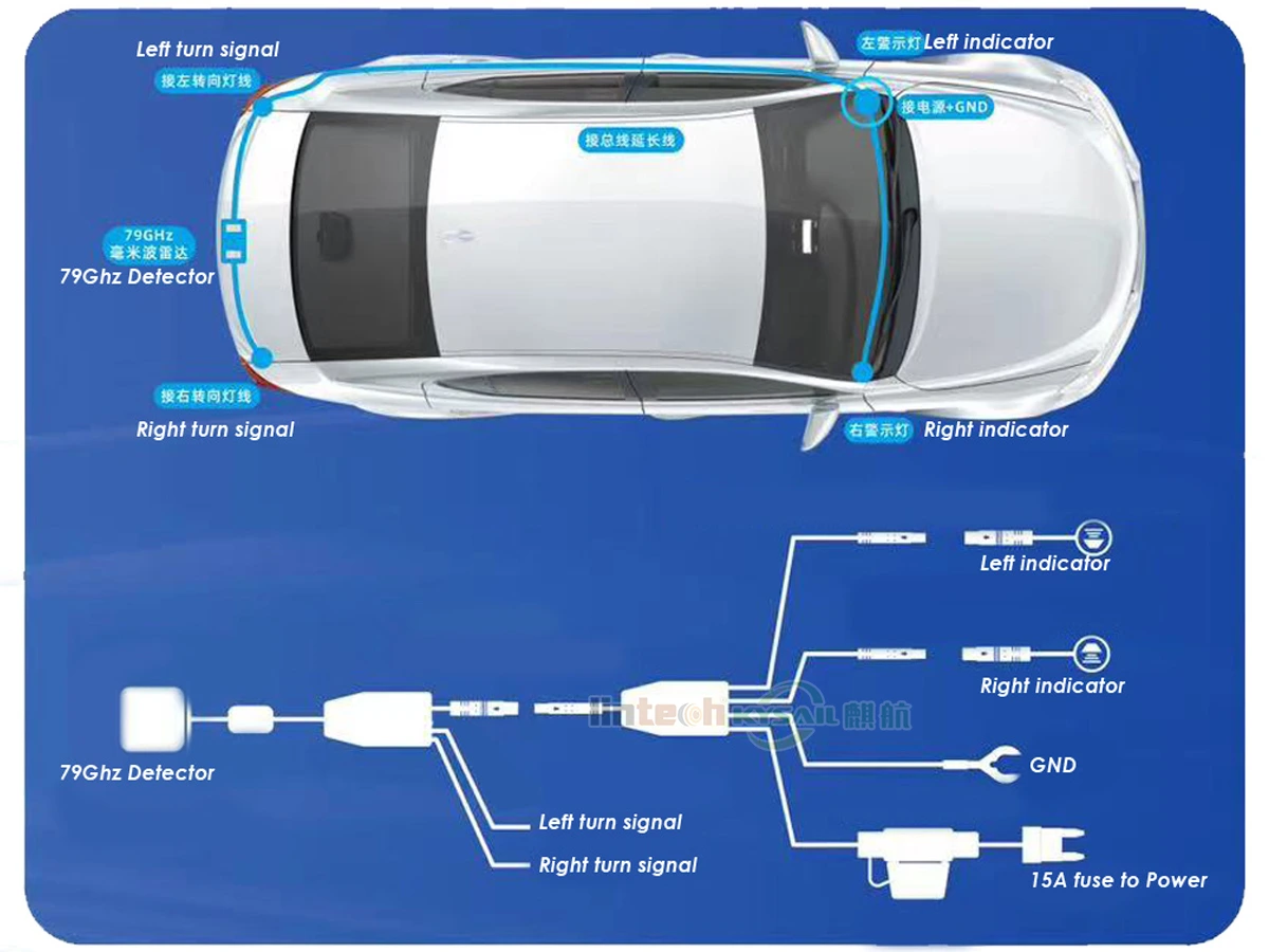 Universal Safe Driving Car Blind Spot Detection System (50 meter) - Image 5
