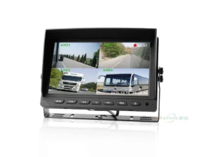 9" Splitscreen DVR Monitor 12V 24V 4 AV Inputs for Bus Truck Caravan