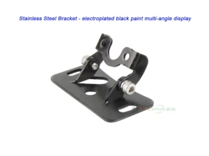 Car Camera Mount Reverse Camera License Plate Bracket Reversing Image Bracket Round Rearview Stainless Steel