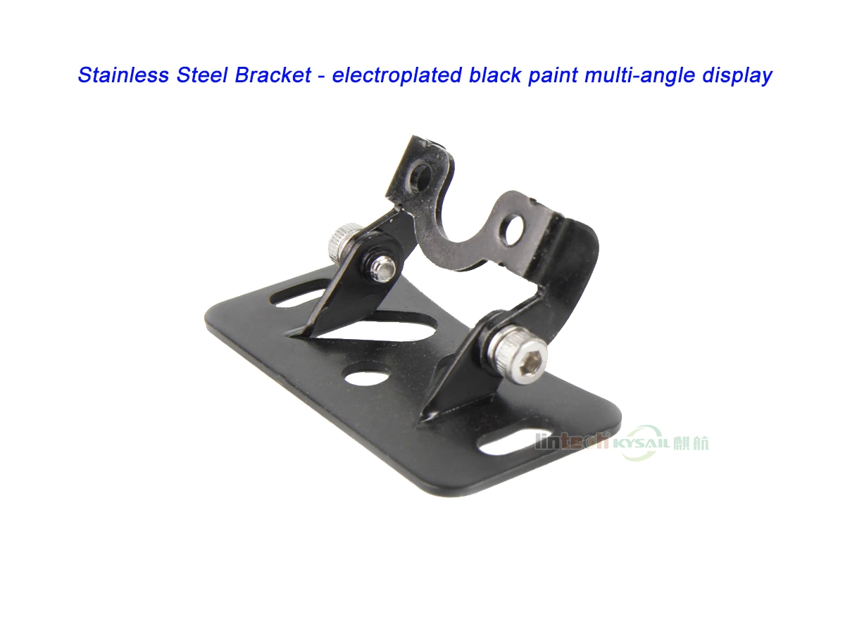 Car Camera Mount Reverse Camera License Plate Bracket Reversing Image Bracket Round Rearview Stainless Steel