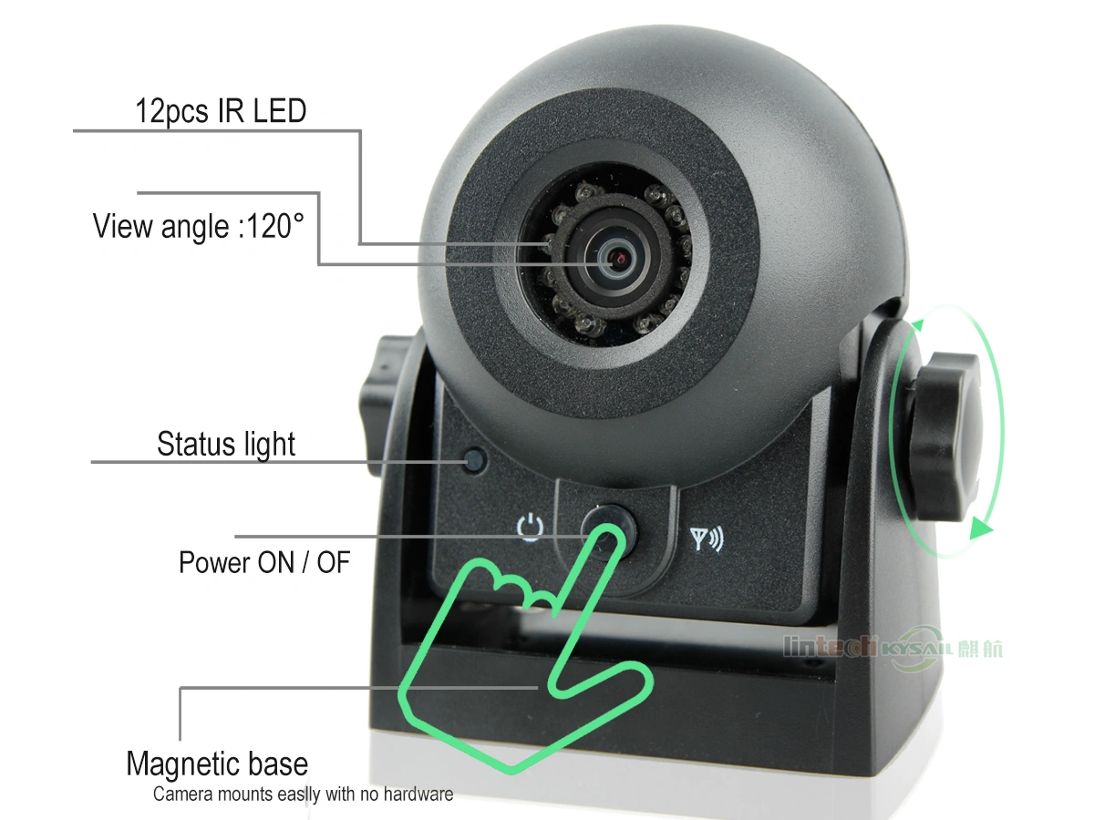 Magnetic WIFI Camera for Motorhome Travel Trailer Backup Chargeable Car Wireless Camera - Image 2