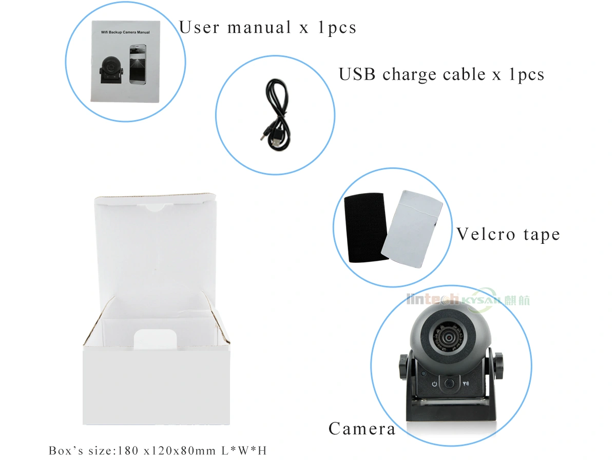 Magnetic WIFI Camera for Motorhome Travel Trailer Backup Chargeable Car Wireless Camera - Image 4