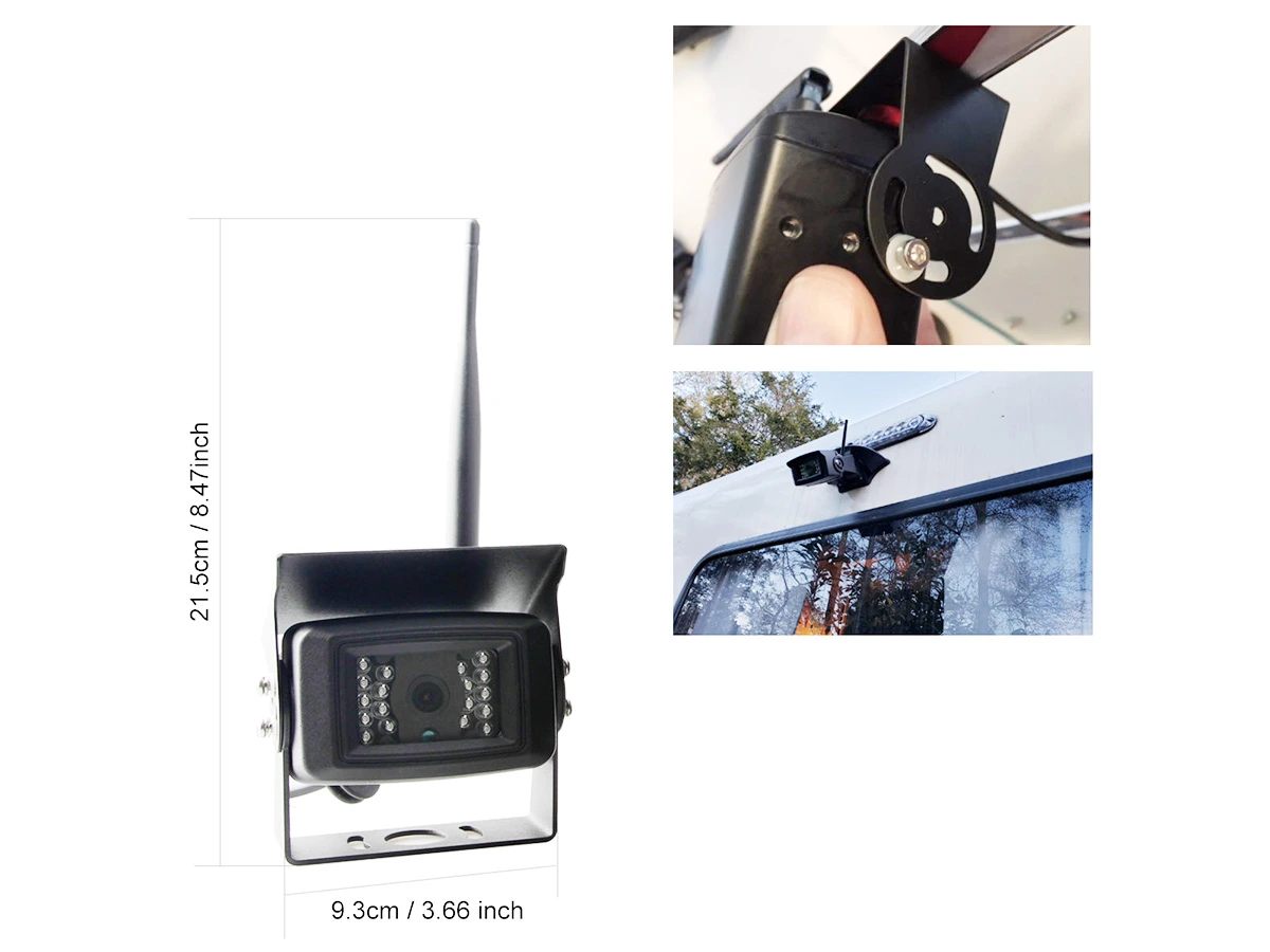 7" Wireless Backup Camera System for RV Truck Trailer Camper - Image 3