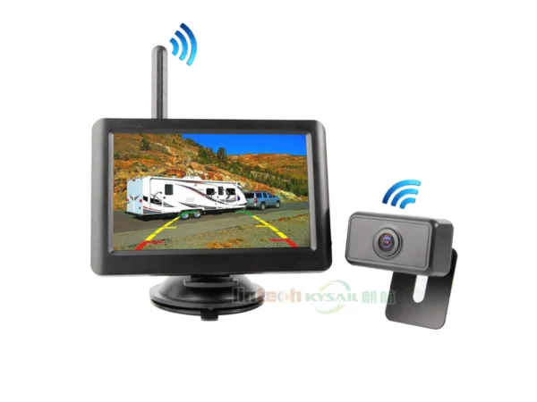 Small Size Display 5 Inches Car Wireless Rear View Camera Monitor ...