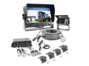 Parking Sensor and Camera Monitor Fusion System for Truck with 4 Waterproof Probes