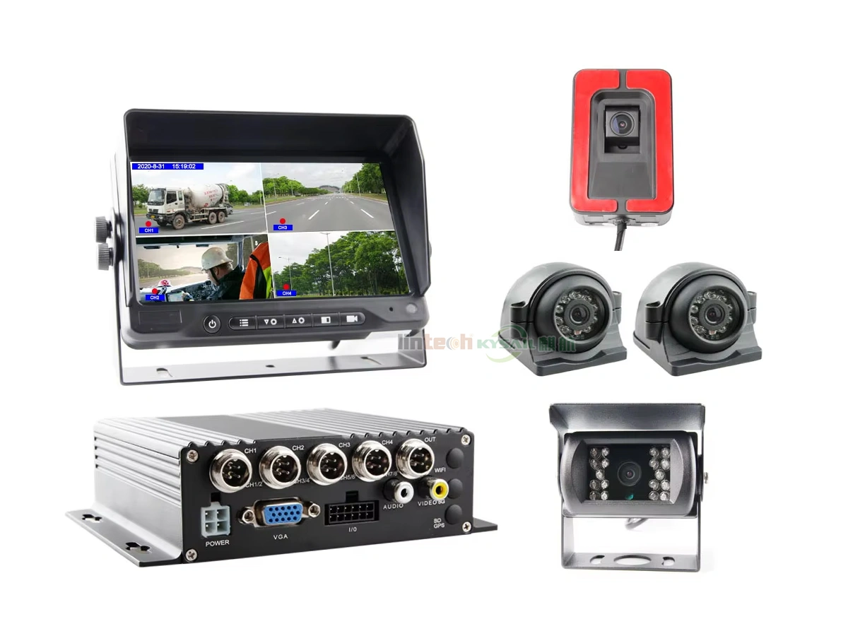 Camera and Monitor with SD Card Mobile DVR System