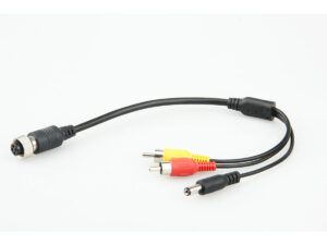 M12 4Pins Aviation Connectors FeMale to RCA male