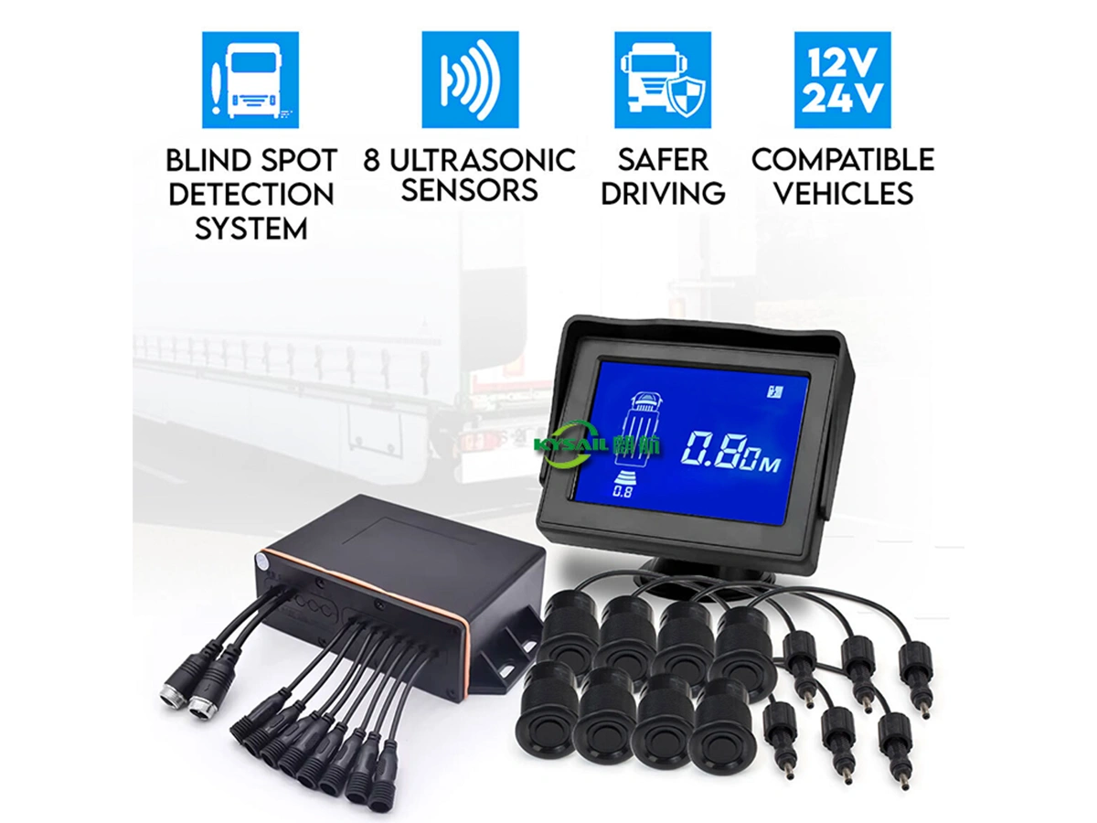 8 Probes Front and Rear Parking Sensor Warning System