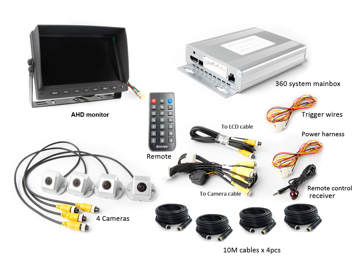 HD 1080P 360 Degree Bird View Car DVR Recording Panoramic View All Round Rear View Camera for Bus Truck SchoolVan Motor Caravan - Image 5