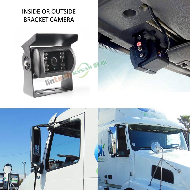 Front Rear Side View System 7.0'' Monitor IR Night Vision for RV Semi Truck Trailer Tractor - Image 3