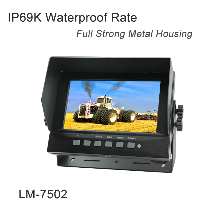 7 Inch Waterproof Monitor And Camera IP69K Snow Removal Truck Rear View Camera System - Image 2