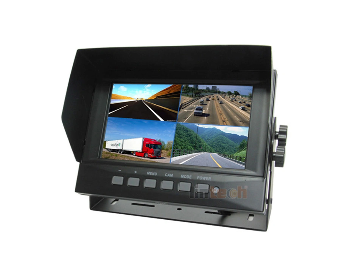 Tractor 7inch Waterproof Monitor With Metal Housing IP69K For Heavy Duty Trucks Excavator Car