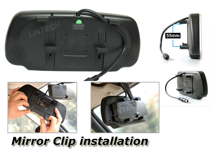 Brake Light Reversing Camera Kit With 7 Inches Mirror Monitor Reverse Camera for Crafter 2017-2018 - Image 7