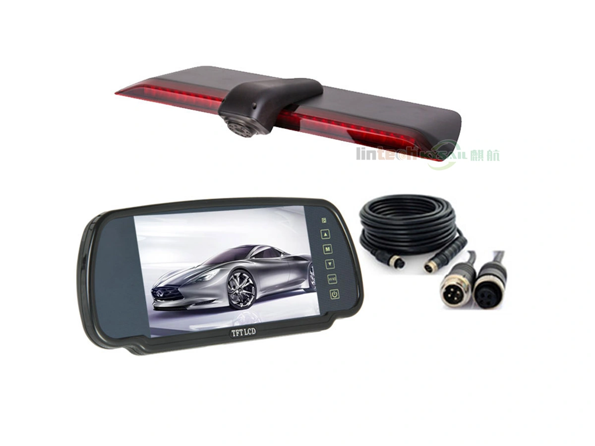 Brake Light Reversing Camera Kit With 7 Inches Mirror Monitor Reverse Camera for Crafter 2017-2018