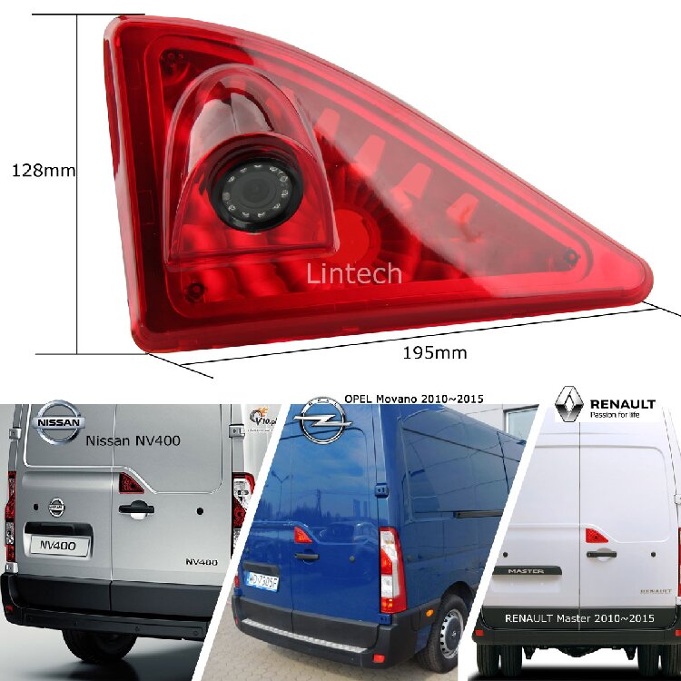 Waterproof HD Third Stop Brake Light Backup Camera for Movano Master - Image 5