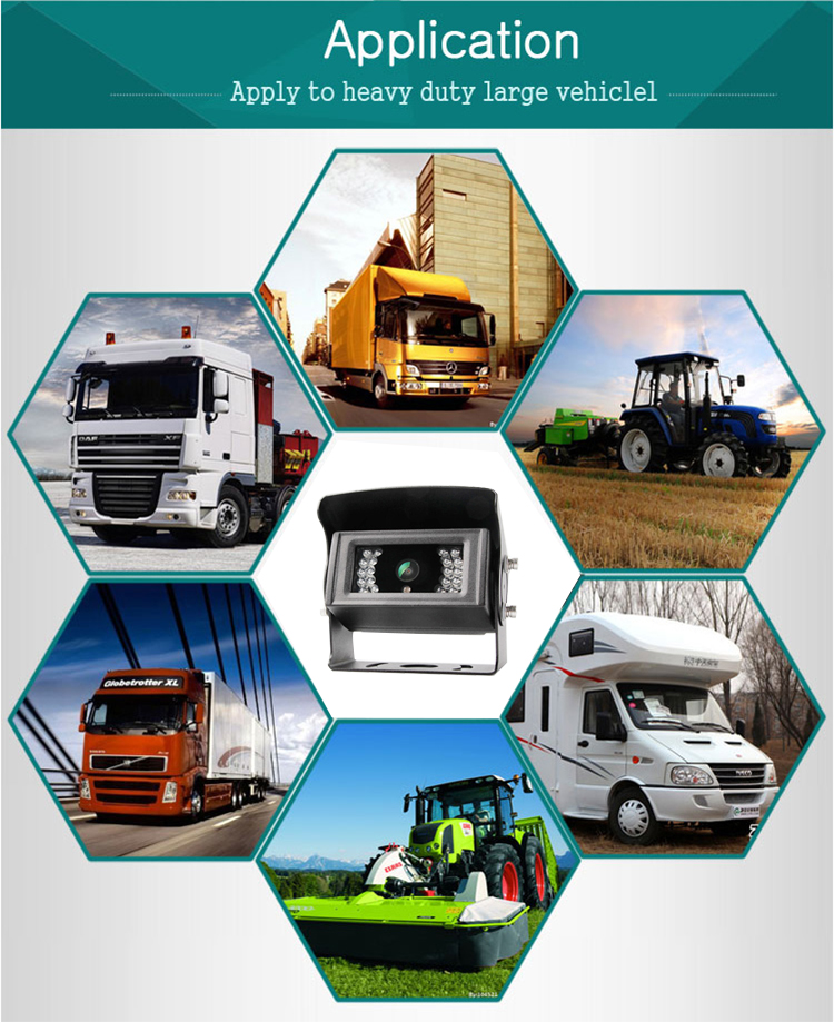 Car Reversing Aid Waterproof IP69K Vehicle Night Vision Rear View Backup Truck Rversing Image - Image 4