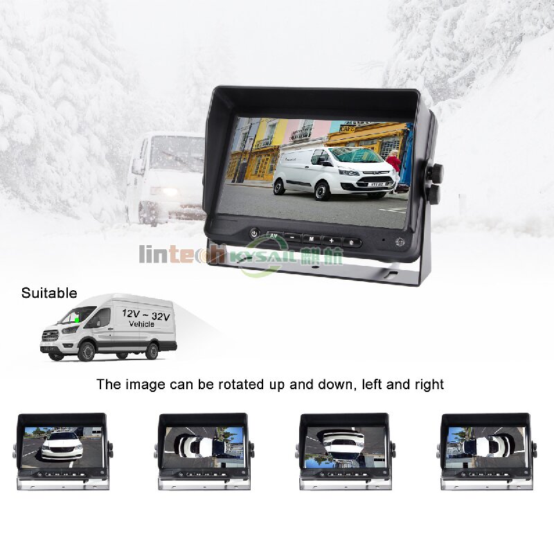 Waterproof 12-32V Volt Backup Reverse Heating Camera System For Cargo Van - Image 4