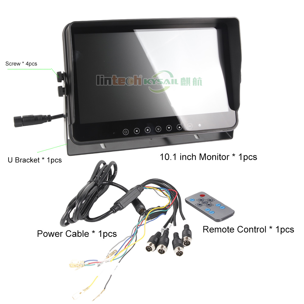 Heavy Duty Tractor Bus Truck Waterproof IP69K 10.1 Inches Touch Button Split Screen AHD Waterproof Monitor - Image 6