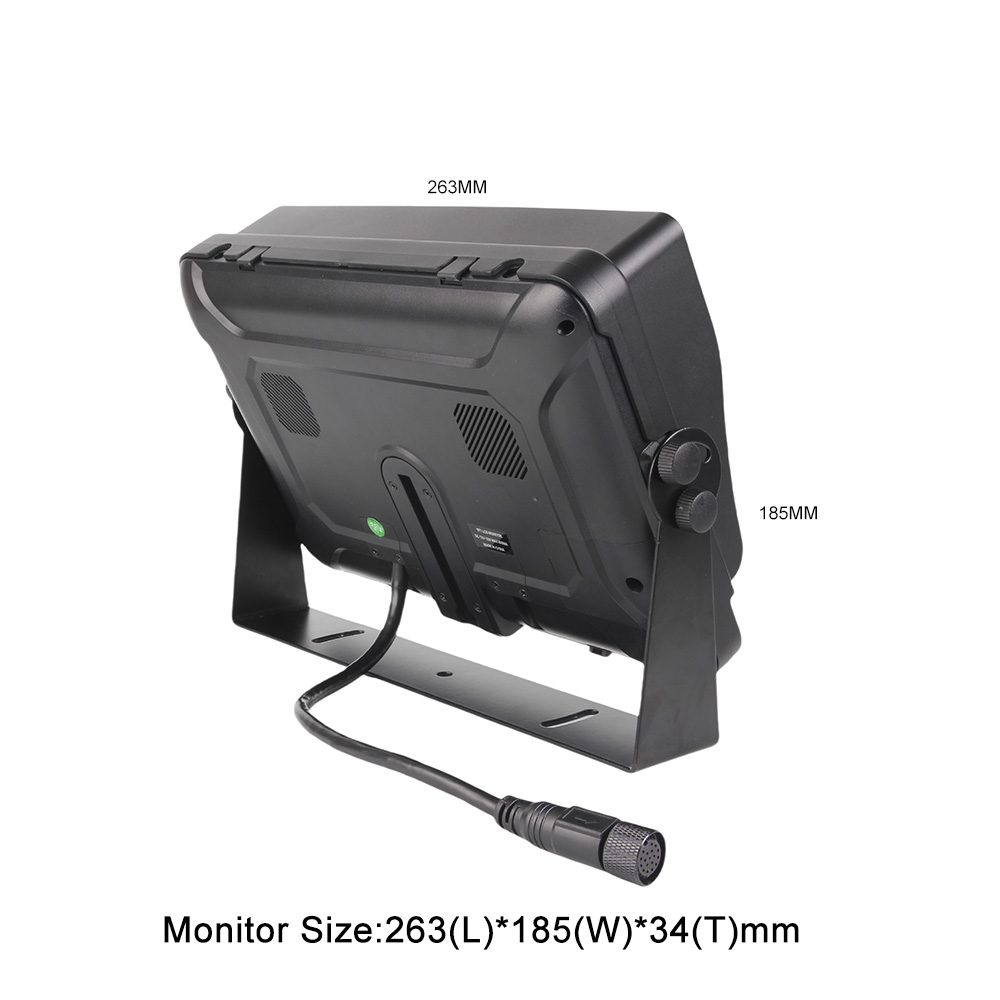 Heavy Duty Tractor Bus Truck Waterproof IP69K 10.1 Inches Touch Button Split Screen AHD Waterproof Monitor - Image 4