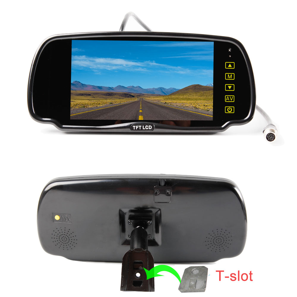Manufacturer Digital Wired Backup Rearview Camera Parking Reverse Kit 7 Inch Mirror Monitor - Image 4