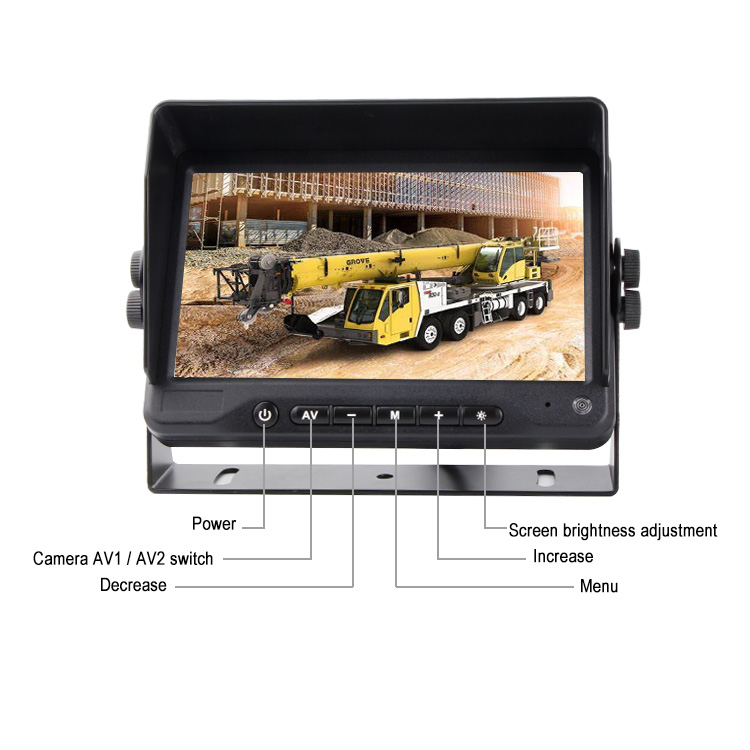 Premium Quality 7-Inch Monitor Rear Backup Truck Camera System Display - Image 7