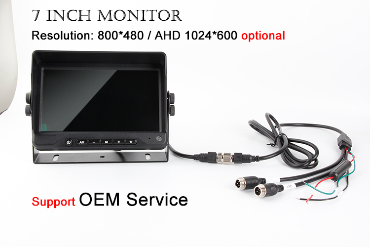 Premium Quality 7-Inch Monitor Rear Backup Truck Camera System Display - Image 4