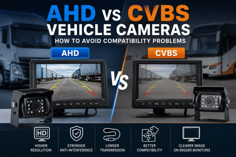 AHD vs CVBS Vehicle Cameras: How to Avoid Compatibility Problems