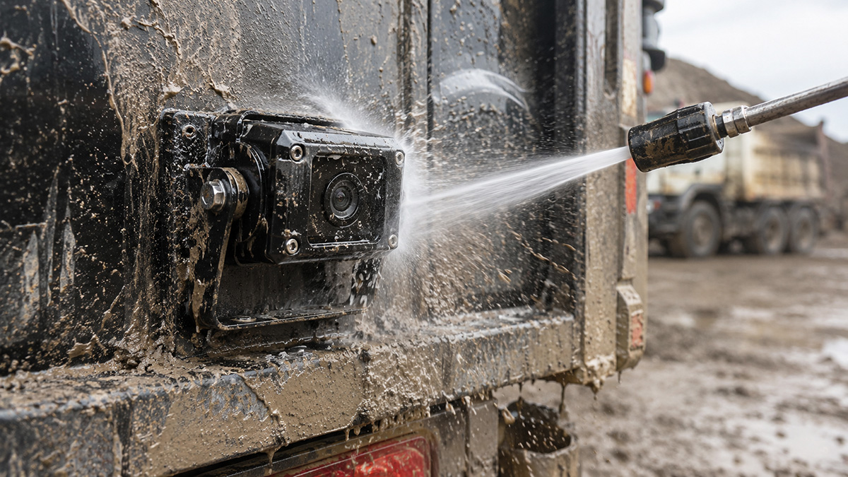 High pressure water-jet clean to P69K camera