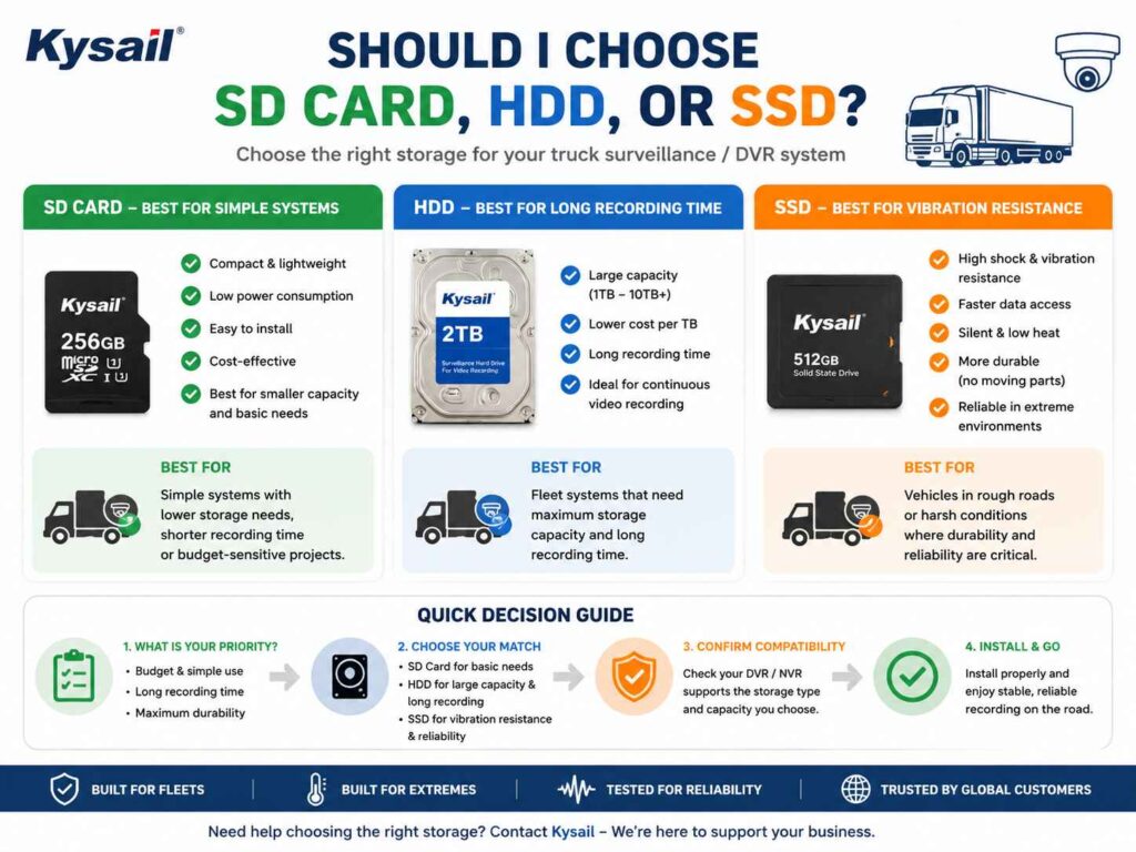 How to Chose SSD HDD for CCTV MDVR system