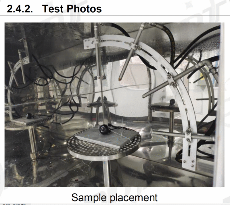 IP69K Waterproof Test picture in Laboratory 2